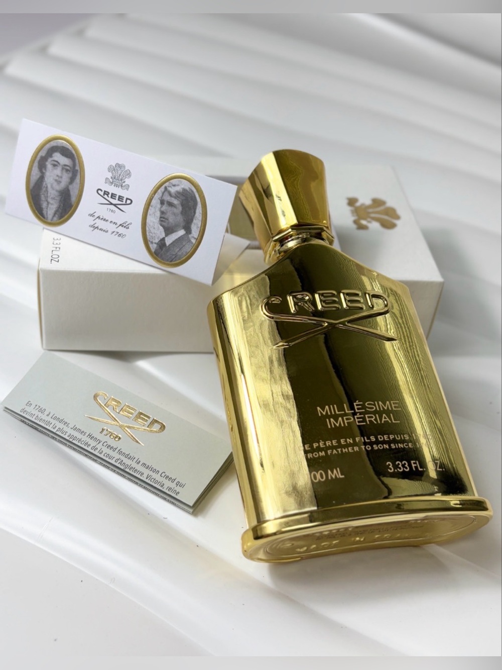 Creed Millesime Imperial White Box with Gold Emblem - Picture 4 of 6